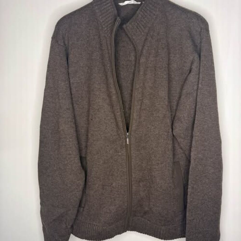 REMINGTON ARMS CO 1816 Gray Merino Wool Heavy Full Zip JACKET MENS SIZE XXL B69